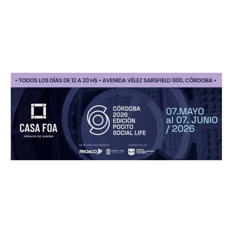 UN PAR de entradas para CASA FOA 2026 en Córdoba